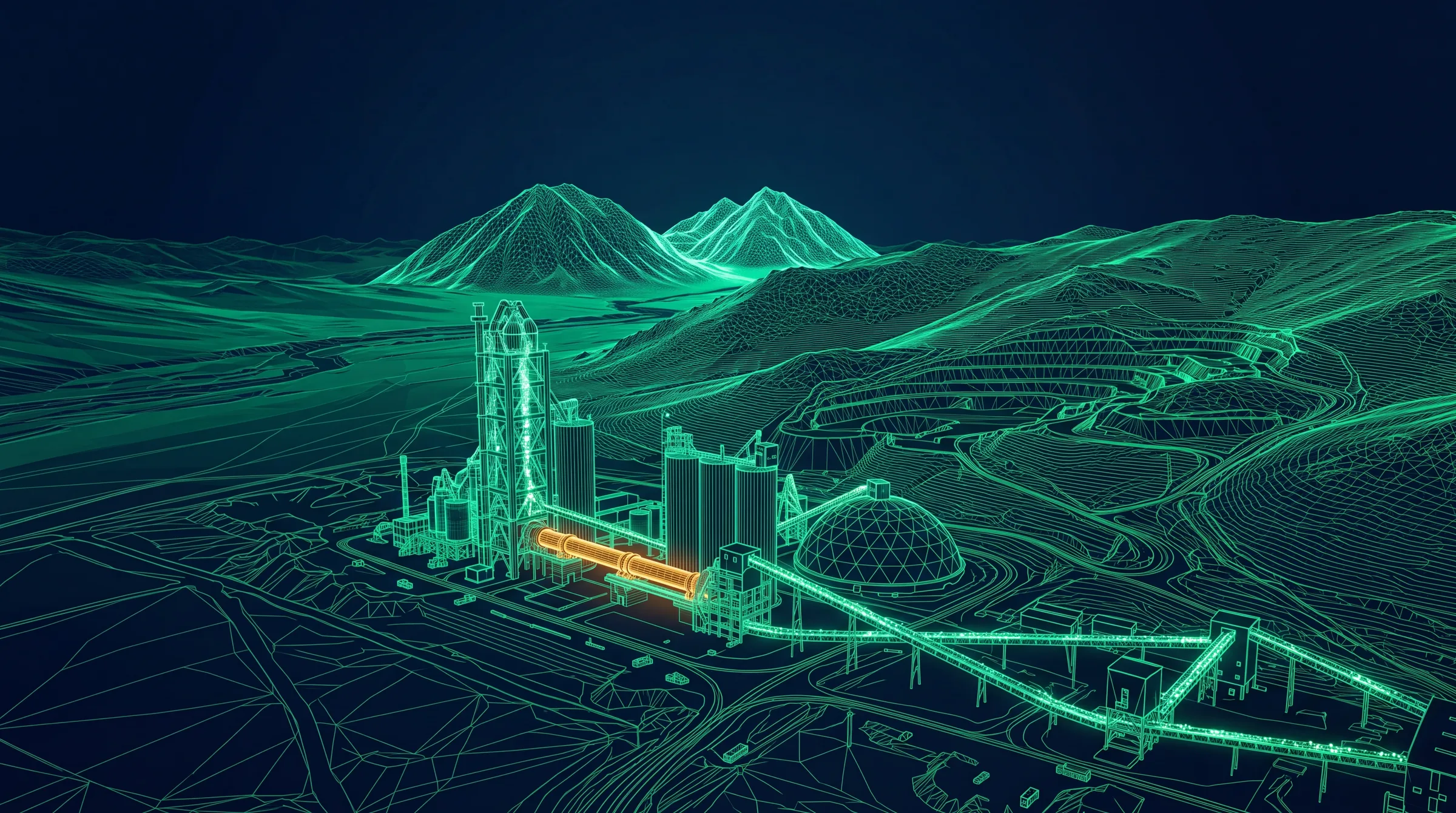 Cement plant, simulation model